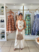 Load image into Gallery viewer, Floral Linen Jumpsuit