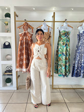 Load image into Gallery viewer, Floral Linen Jumpsuit