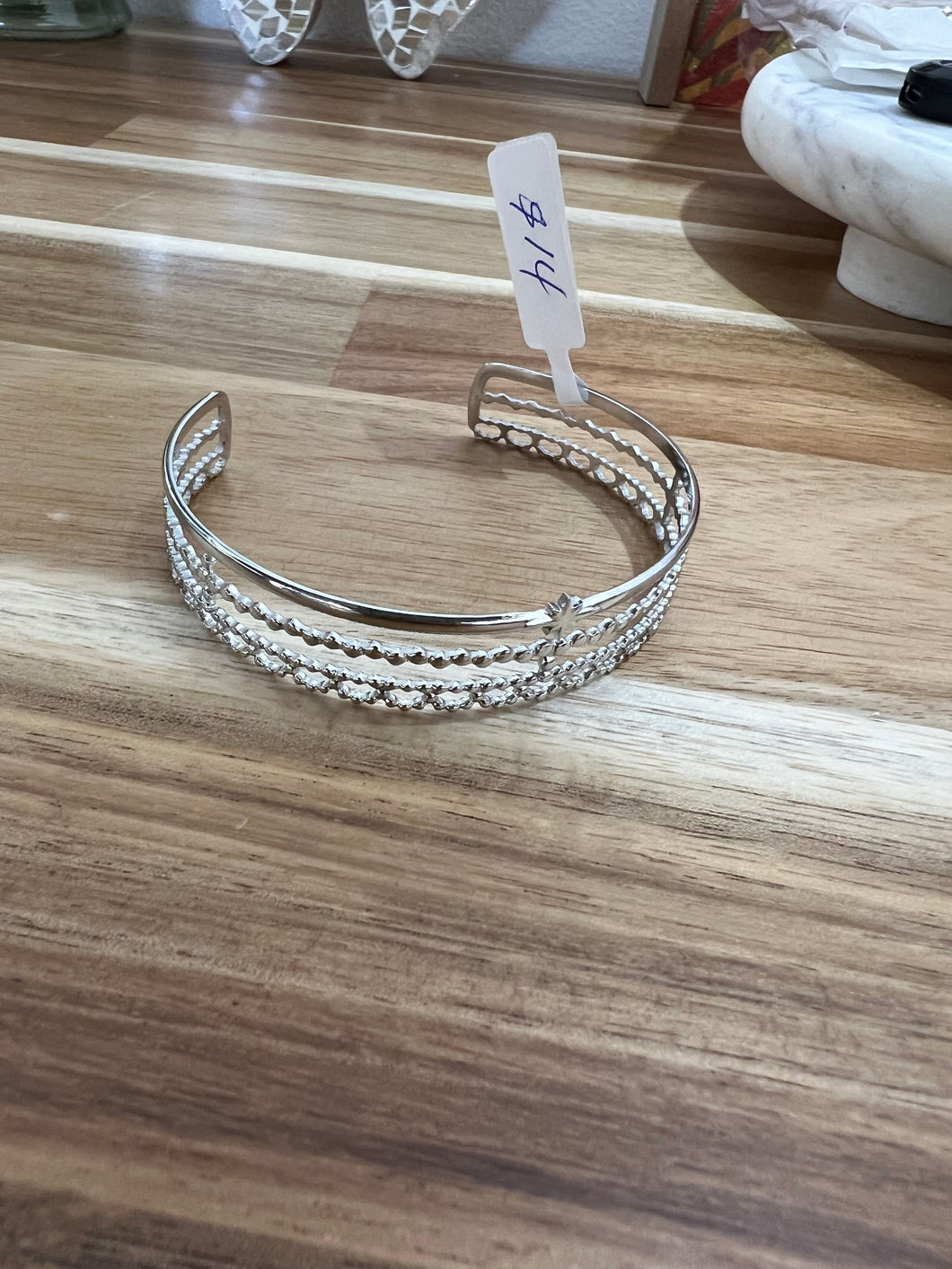 Silver medium bangle