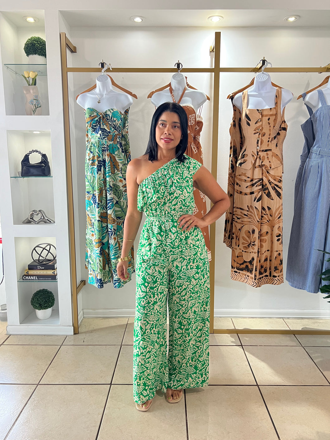 Sofia Green Jumpsuit