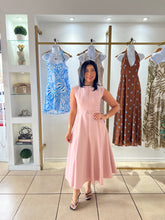 Load image into Gallery viewer, Blush Belted Midi Dress
