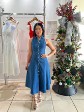 Load image into Gallery viewer, Anais denim midi dress
