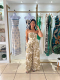 Aria Ivory/Golden Olive Jumpsuit