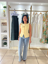 Load image into Gallery viewer, Nia Light Yellow Vest Top
