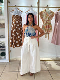 Off White Wide Leg Pant