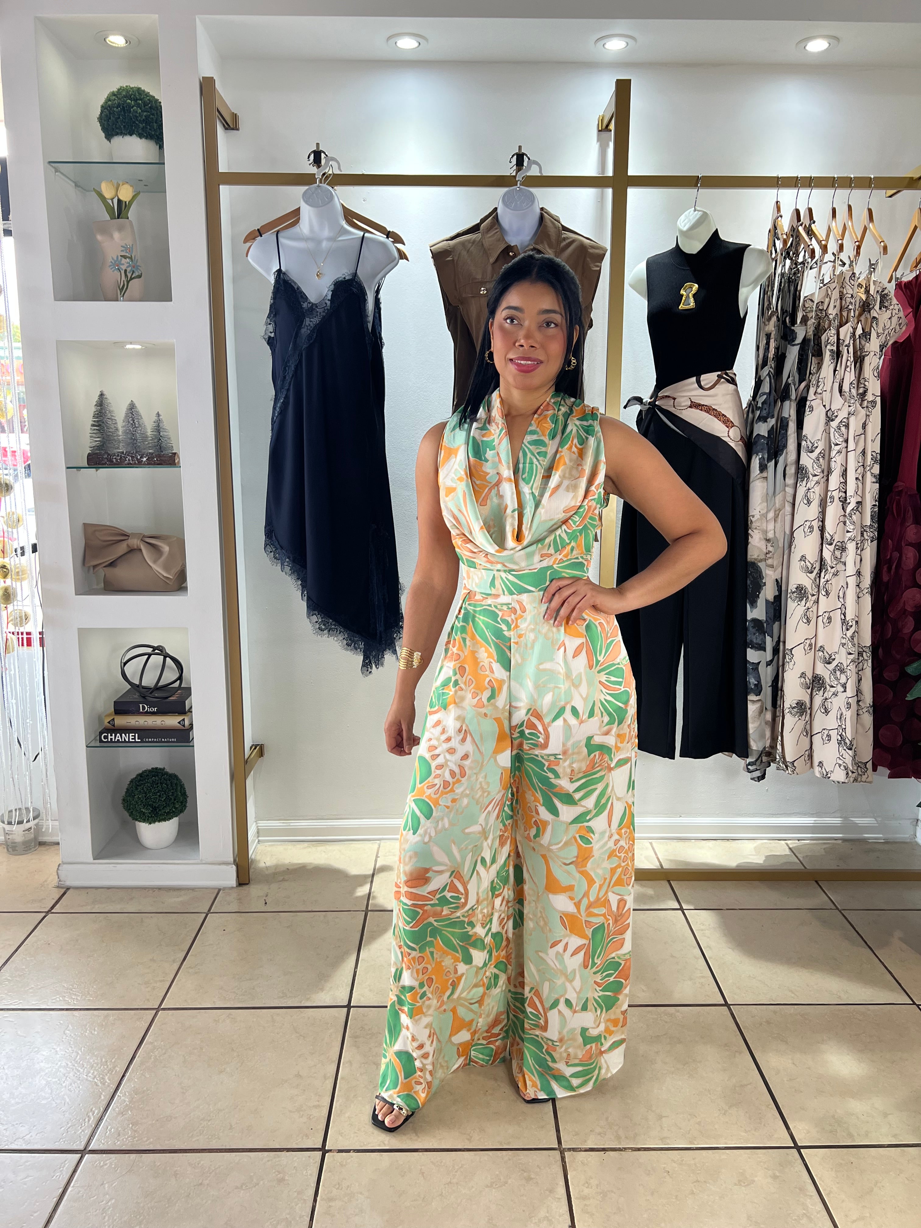 Green Garden Jumpsuit