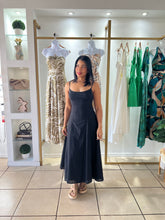 Load image into Gallery viewer, Black Texture Midi Dress
