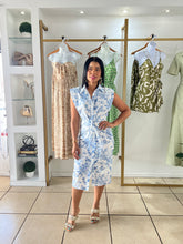 Load image into Gallery viewer, My Blue Garden Midi Dress
