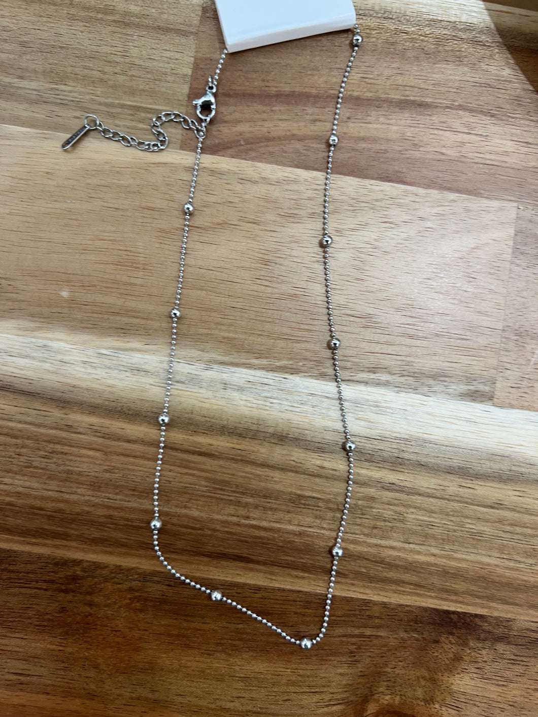 Silver mini drops chain
