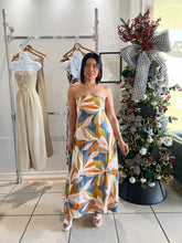 Load image into Gallery viewer, Persimmon blue strapless midi/maxi dress
