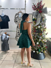 Load image into Gallery viewer, Hunter green textured dress
