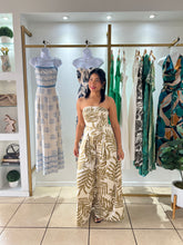 Load image into Gallery viewer, Aria Ivory/Golden Olive Jumpsuit
