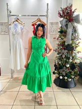 Load image into Gallery viewer, Kelly green midi maxi dress
