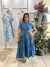 Load image into Gallery viewer, Isa denim maxi dress
