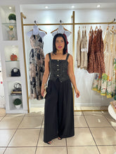 Load image into Gallery viewer, Black Tweed Jumpsuit
