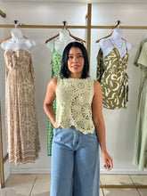 Load image into Gallery viewer, Sage Crochet Top
