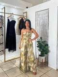 Mustard Multi Tube Tie Jumpsuit