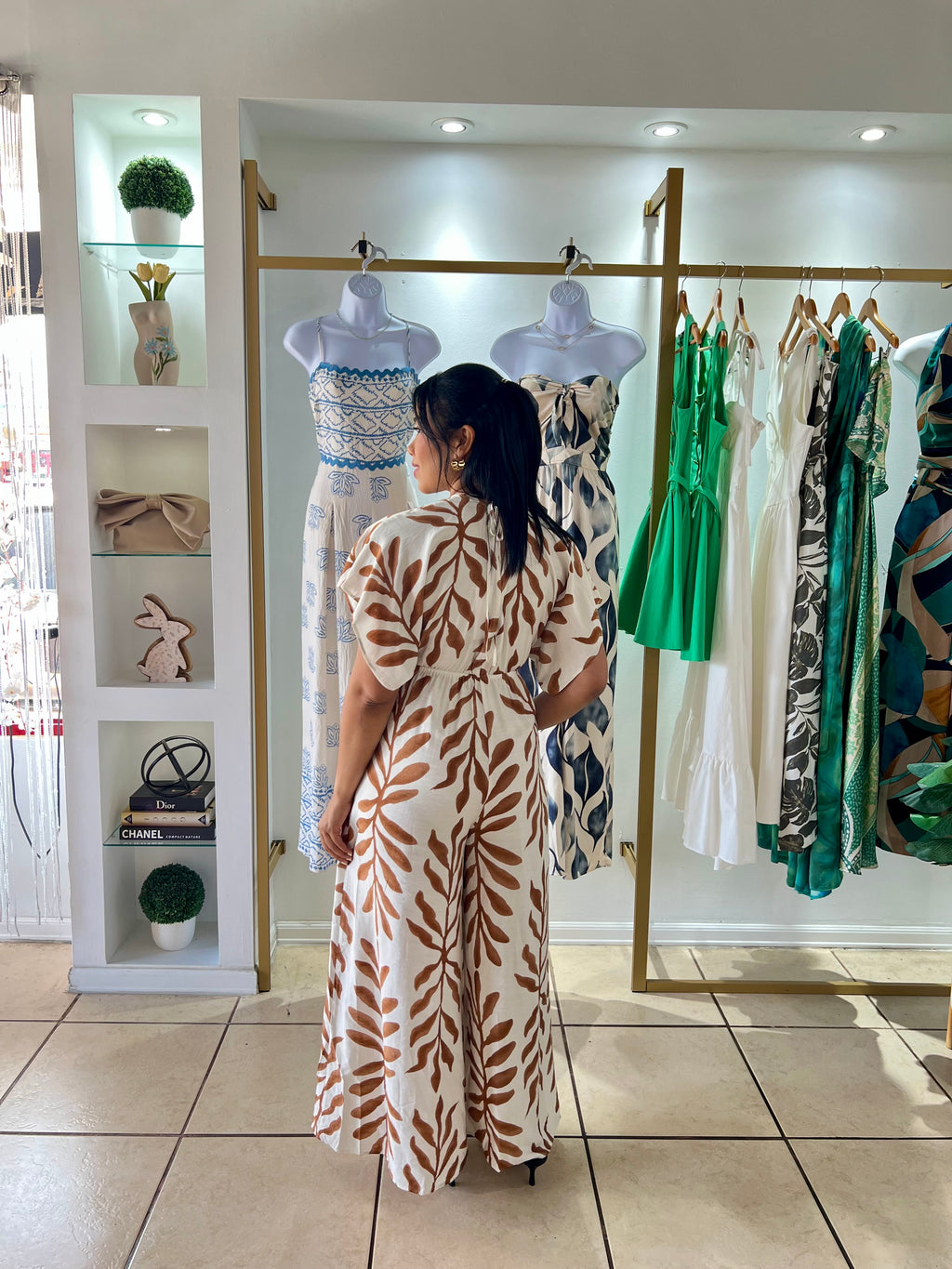 Ana Ivory LT Brown Jumpsuit