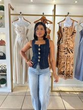 Load image into Gallery viewer, Dark Denim Vest
