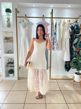 Load image into Gallery viewer, Sienna Lace Trim Midi Maxi Dress
