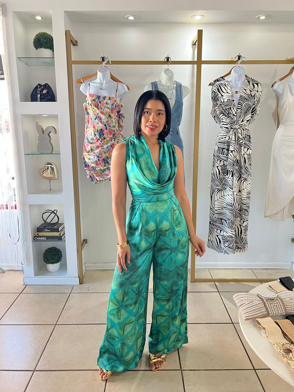 Teal madness jumpsuit