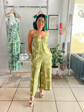 Load image into Gallery viewer, Tropical greens jumpsuit
