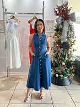 Load image into Gallery viewer, Anais denim midi dress
