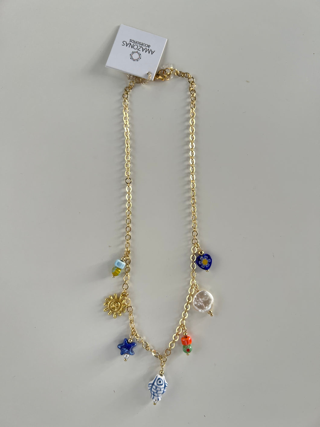 Cadena Charms Cerámica