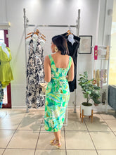 Load image into Gallery viewer, Green Fanny midi dress
