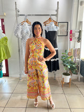 Load image into Gallery viewer, Tropical pink lemonade jumpsuit
