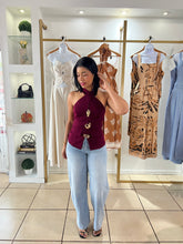 Load image into Gallery viewer, Burgundy Irene Top
