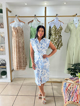 Load image into Gallery viewer, My Blue Garden Midi Dress
