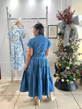 Load image into Gallery viewer, Isa denim maxi dress
