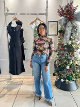 Load image into Gallery viewer, Tiny sparkle flowers bodysuit
