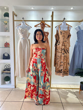 Load image into Gallery viewer, Dusty Rust Blue Jumpsuit
