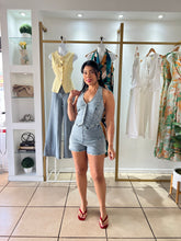 Load image into Gallery viewer, Laura Halter Denim Romper

