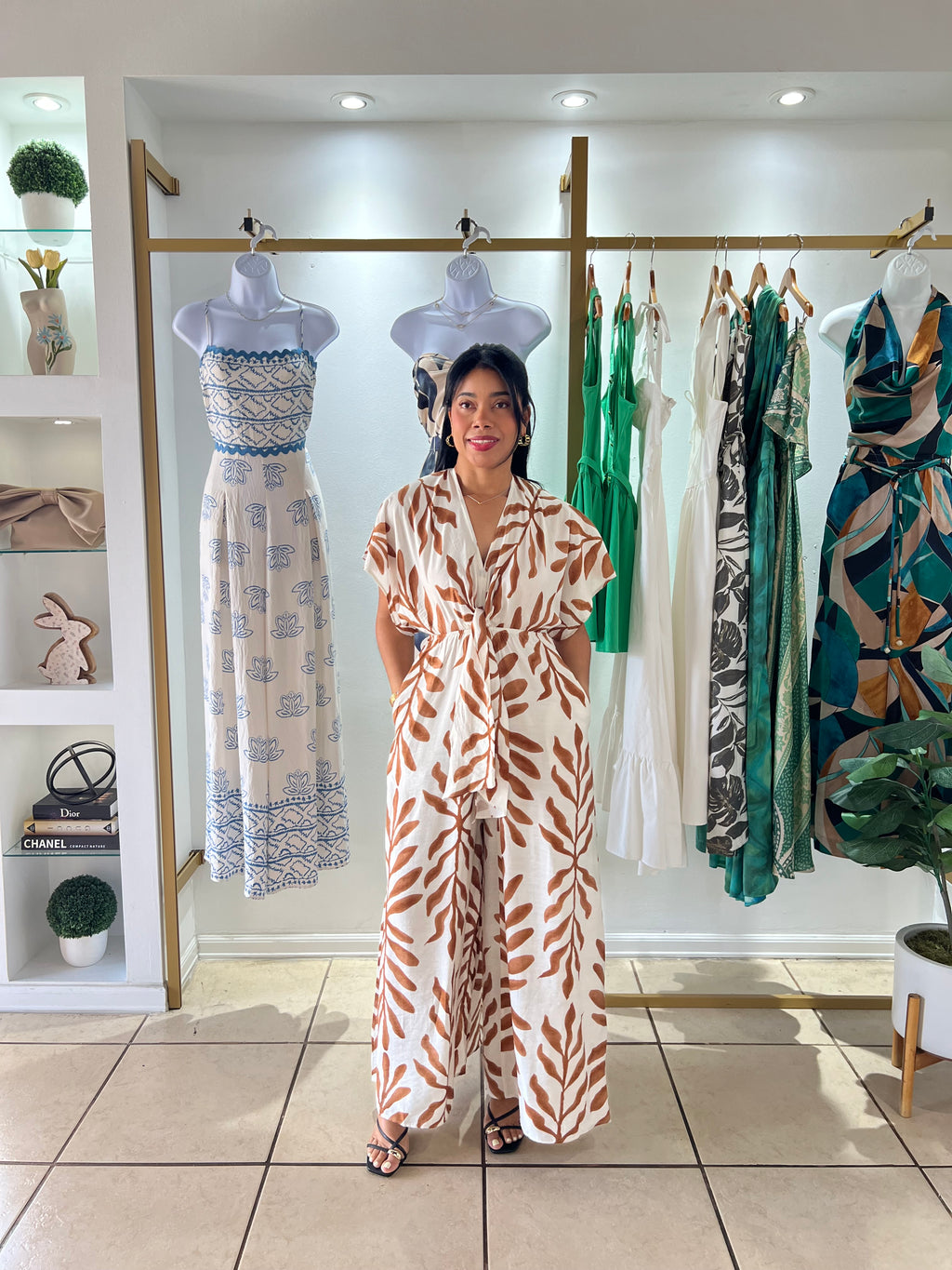 Ana Ivory LT Brown Jumpsuit