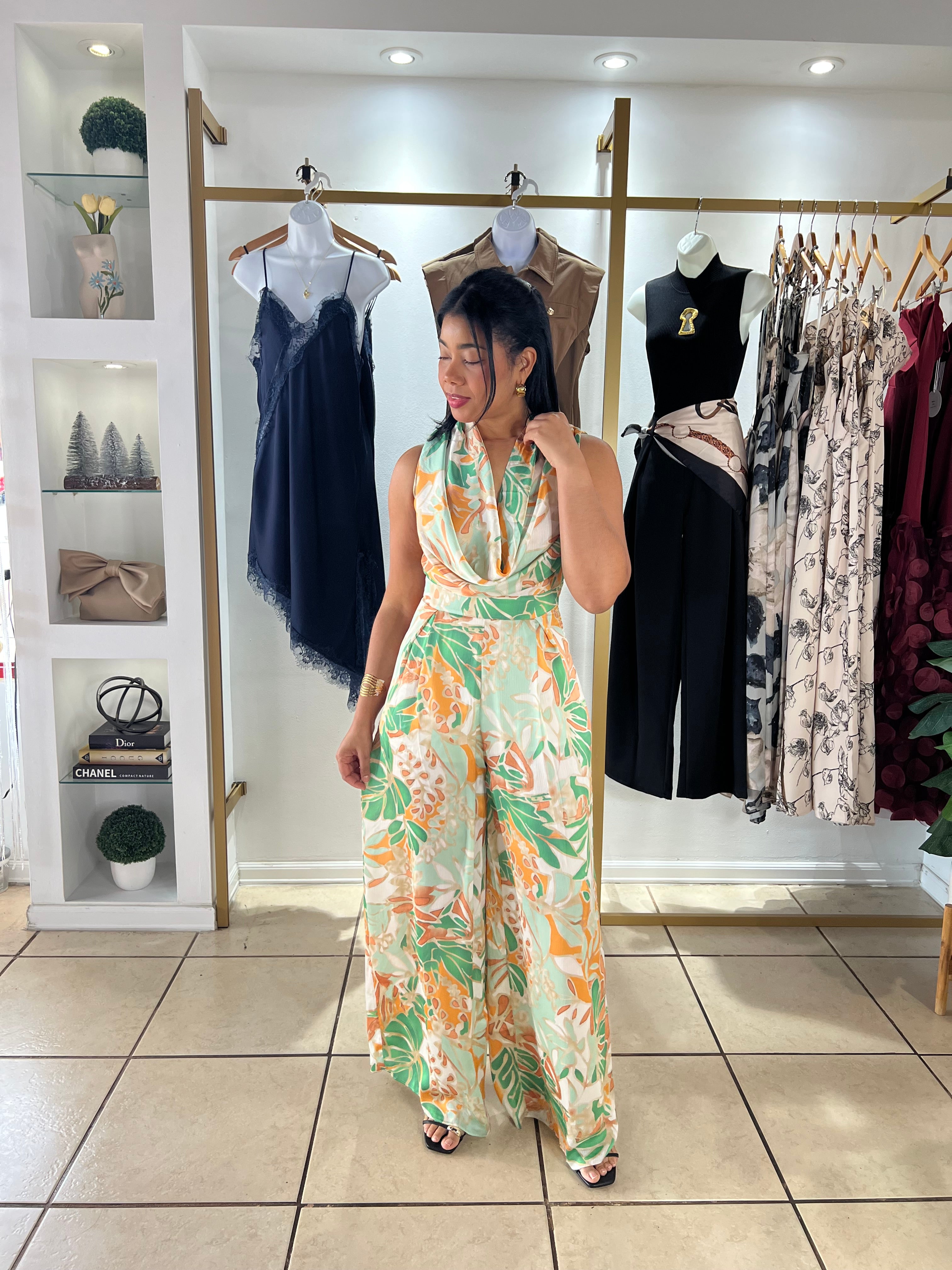 Green Garden Jumpsuit