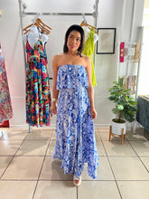 Load image into Gallery viewer, Royal Blue tube maxi dress
