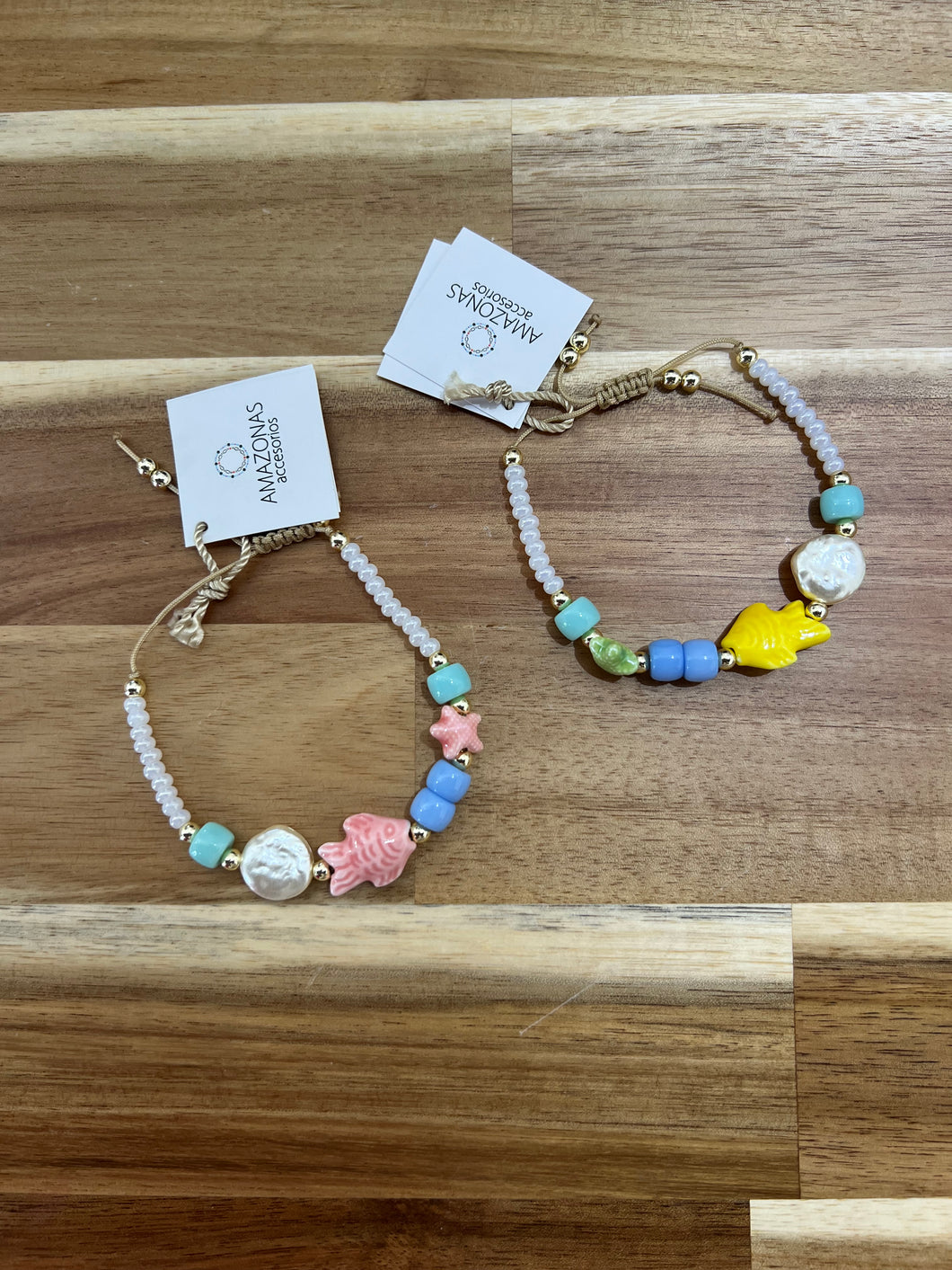Pulsera Pez y Madre Perla