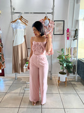 Load image into Gallery viewer, Blush floral applique pant set
