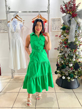 Load image into Gallery viewer, Kelly green midi maxi dress
