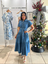 Load image into Gallery viewer, Isa denim maxi dress
