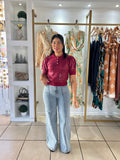Light Denim Flare Pant