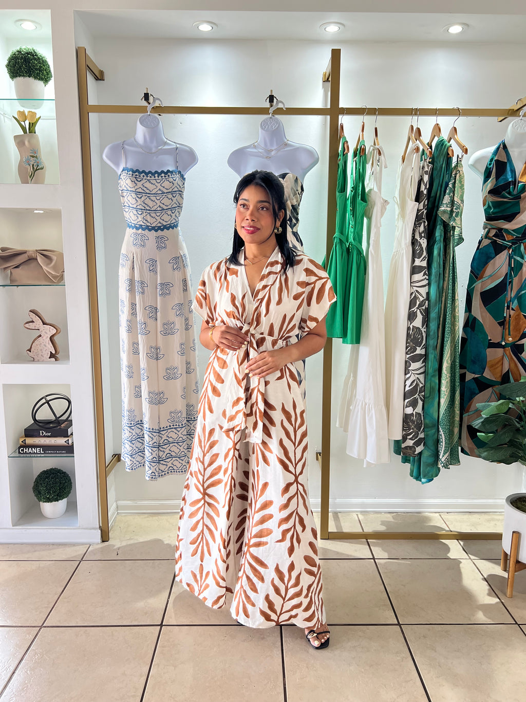 Ana Ivory LT Brown Jumpsuit