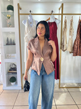 Load image into Gallery viewer, Mocha Peplum Shirt
