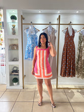 Load image into Gallery viewer, Pink Retro Print Mini Dress
