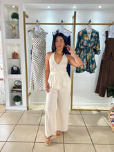 Load image into Gallery viewer, Oatmeal Halter Top Pant Set
