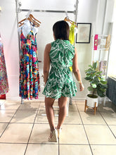 Load image into Gallery viewer, Green white romper
