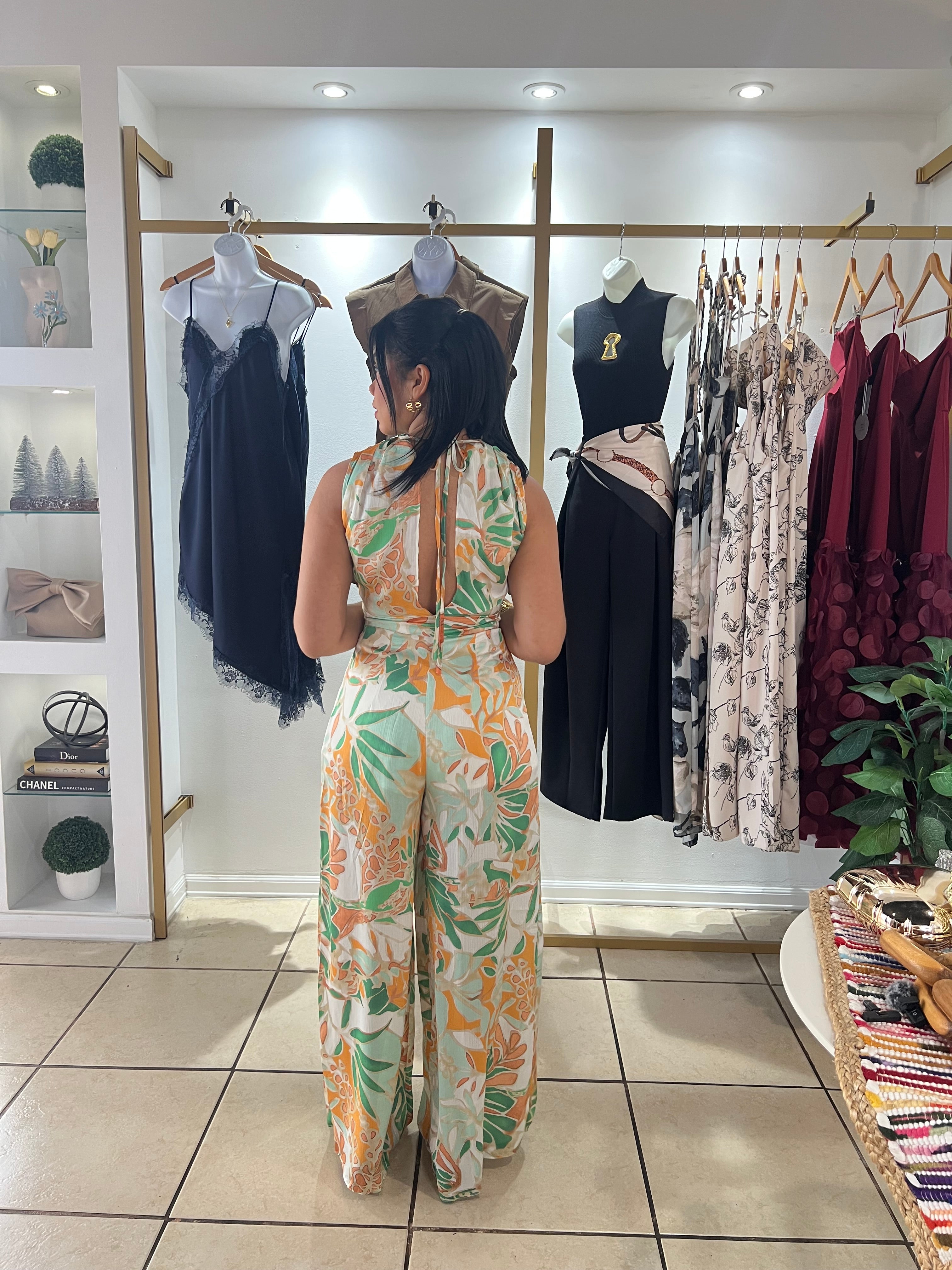 Green Garden Jumpsuit